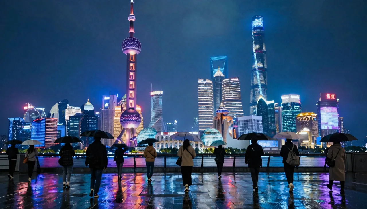 Cyberpunk Shanghai Bund