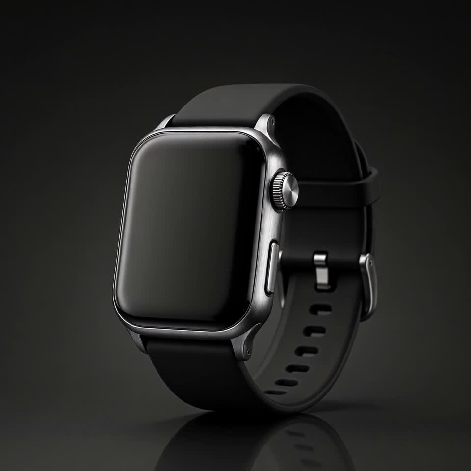 FLUX 3 Max image-to-video output: studio light sweeping across a wristwatch in a square frame