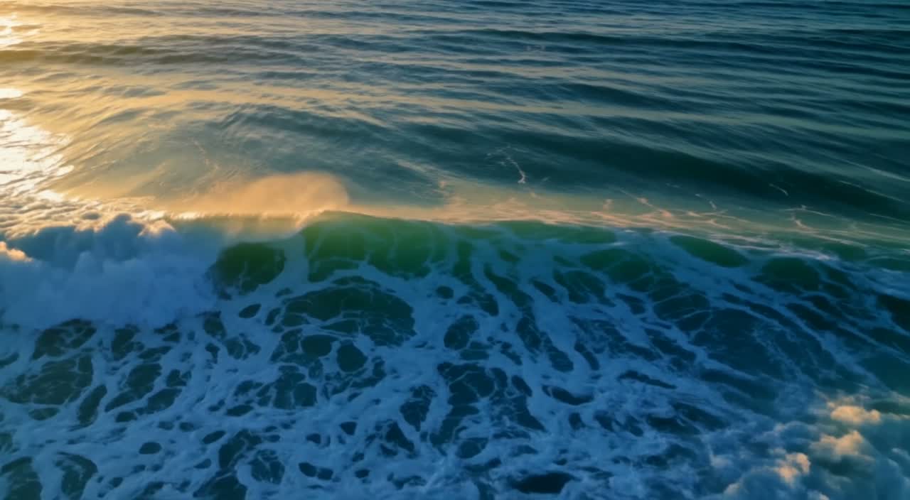 FLUX 3 Max keyframes-to-video output: ocean waves rolling in a seamless loop