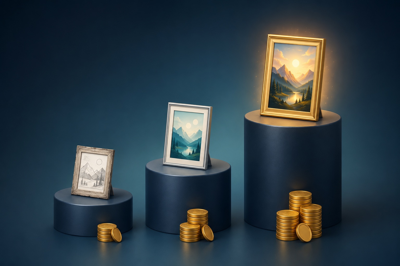Three pricing tiers: draft, standard, and premium models each earn their price at a different stage of the workflow