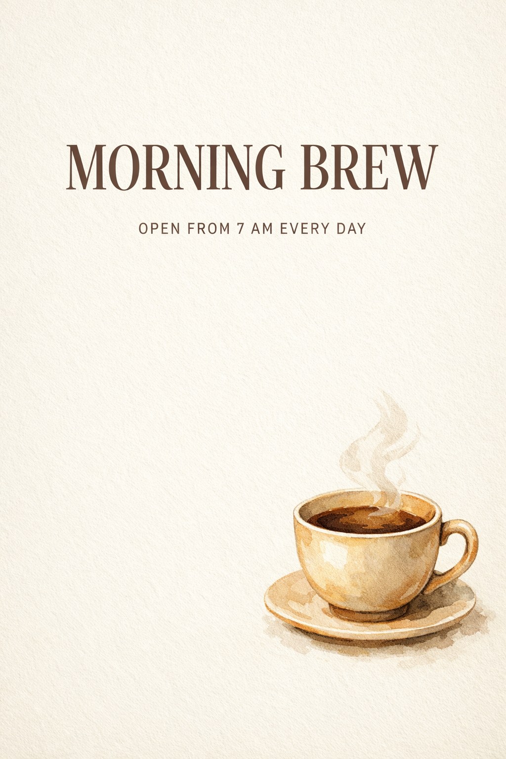 GPT Image 2 — coffee shop poster with clean correct typography