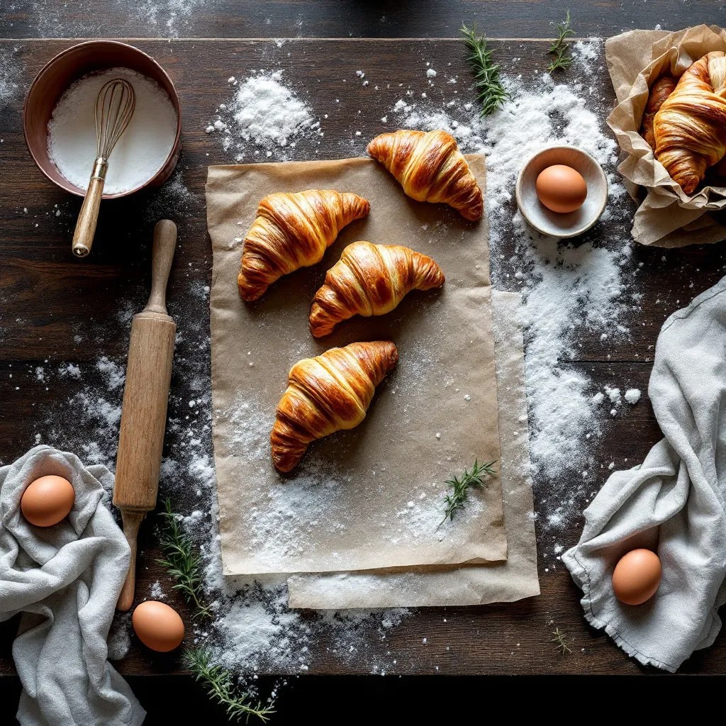 FLUX 1.1 Pro — sparser flat-lay with multiple eggs and no clear linen napkin