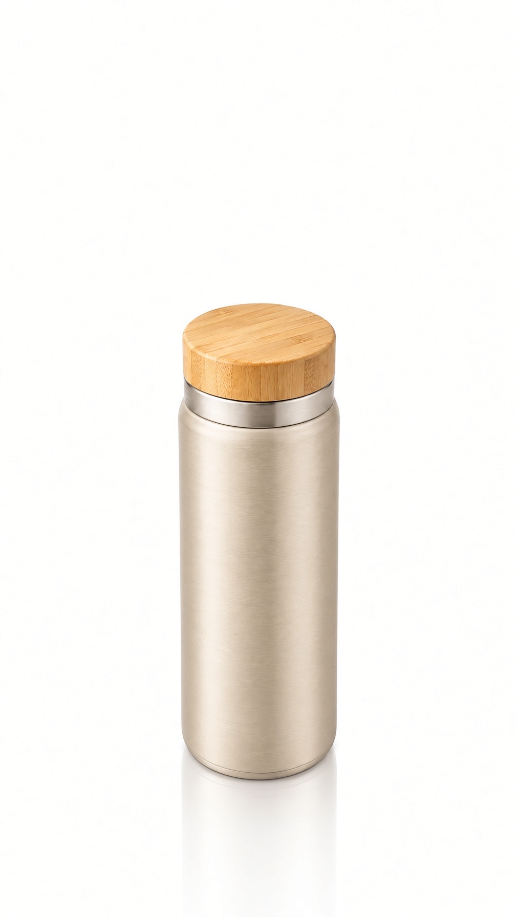 Grok Imagine extended to 9:16: the thermos in the lower half and empty white space above