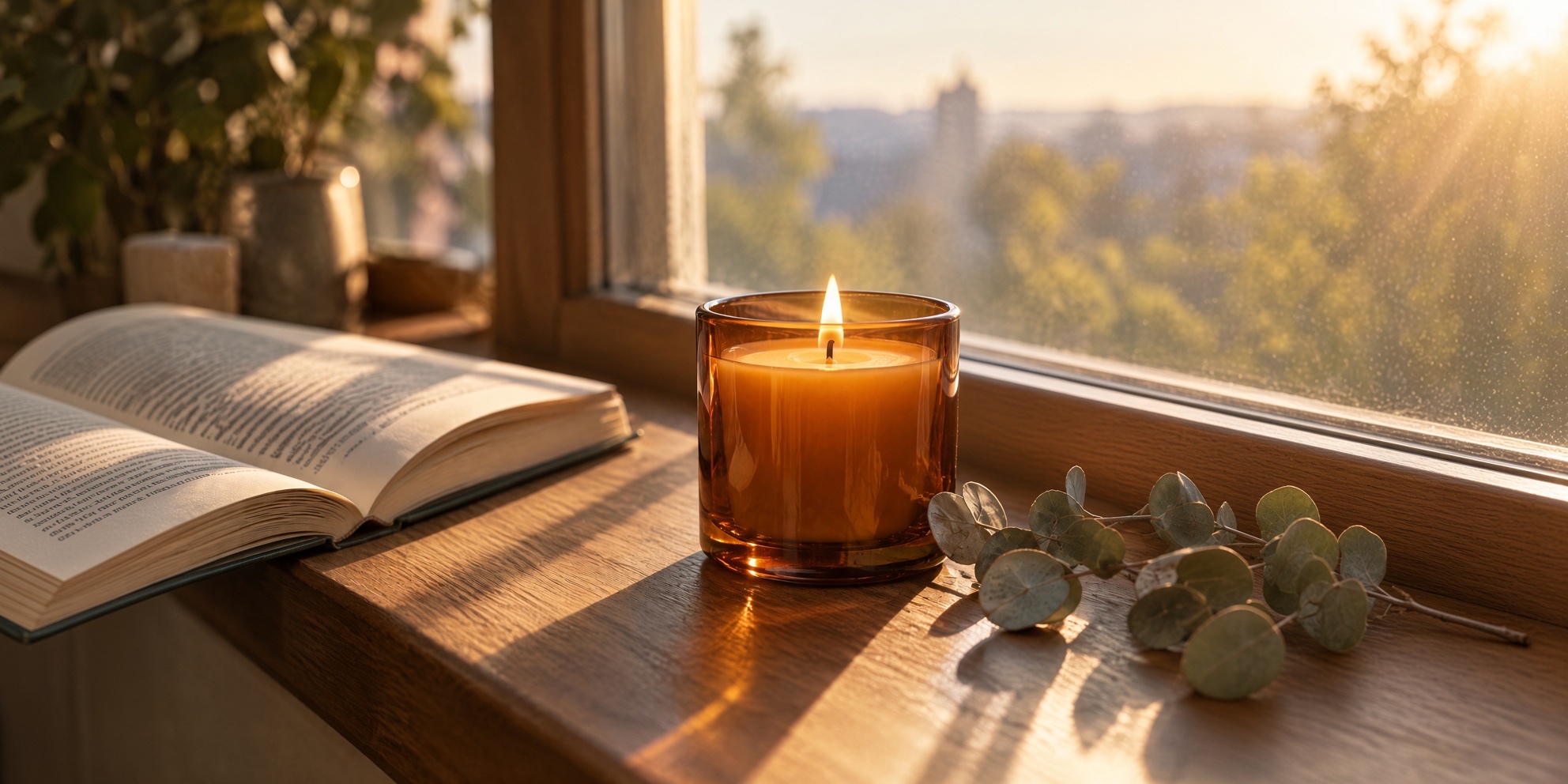 Grok Imagine extended to 2:1: the windowsill, window and light continue to both sides
