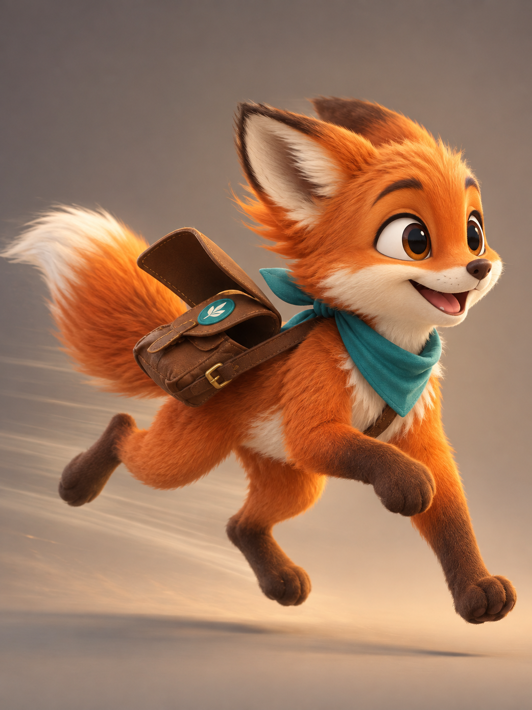 Bramble character reference — mid-sprint action pose