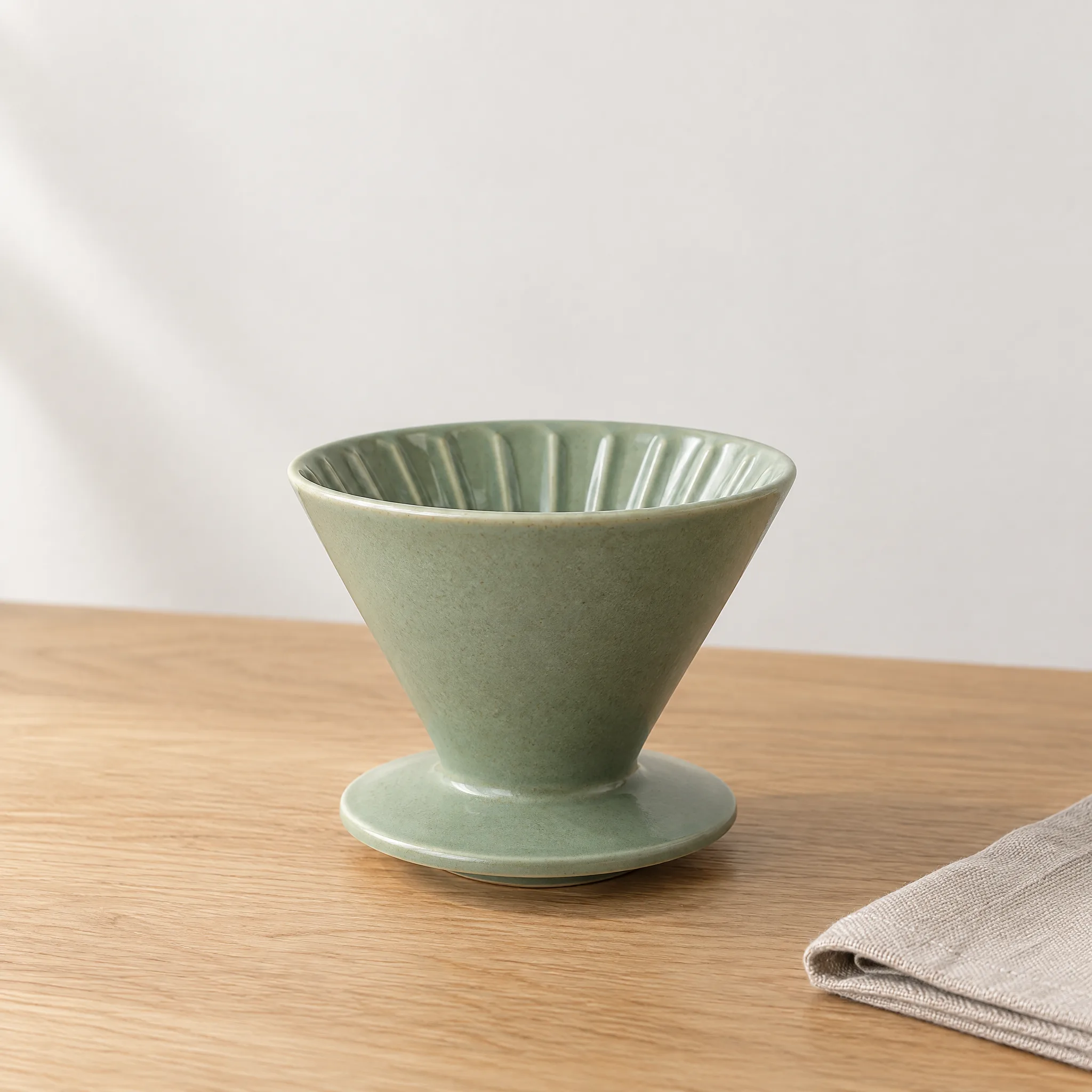 Ceramic dripper product shot generated by GPT Image 2.5 Sunburst from the same prompt