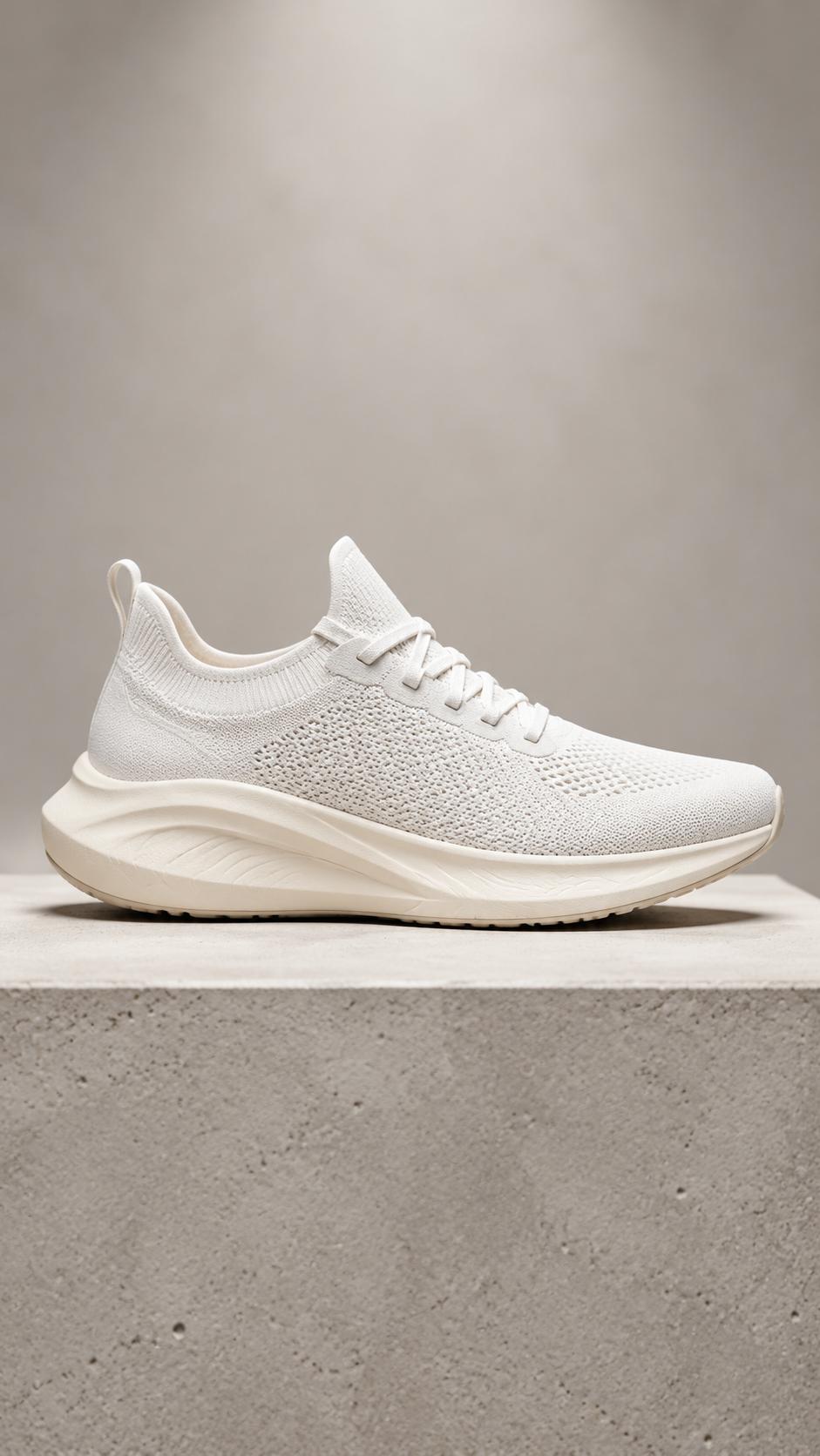 Unbranded white sneaker still
