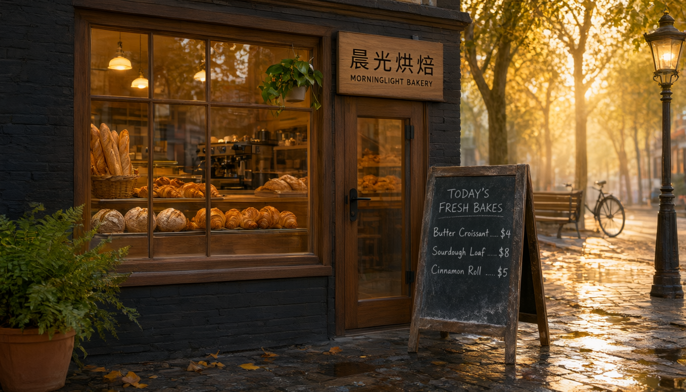 Qwen Image 3.0 Pro at $0.0497 (1K): same prompt, with a denser chalkboard layout, richer golden-hour light, and more scene detail