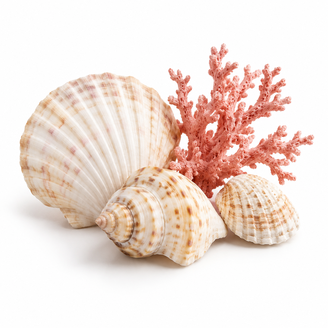 Seashells and coral prop reference