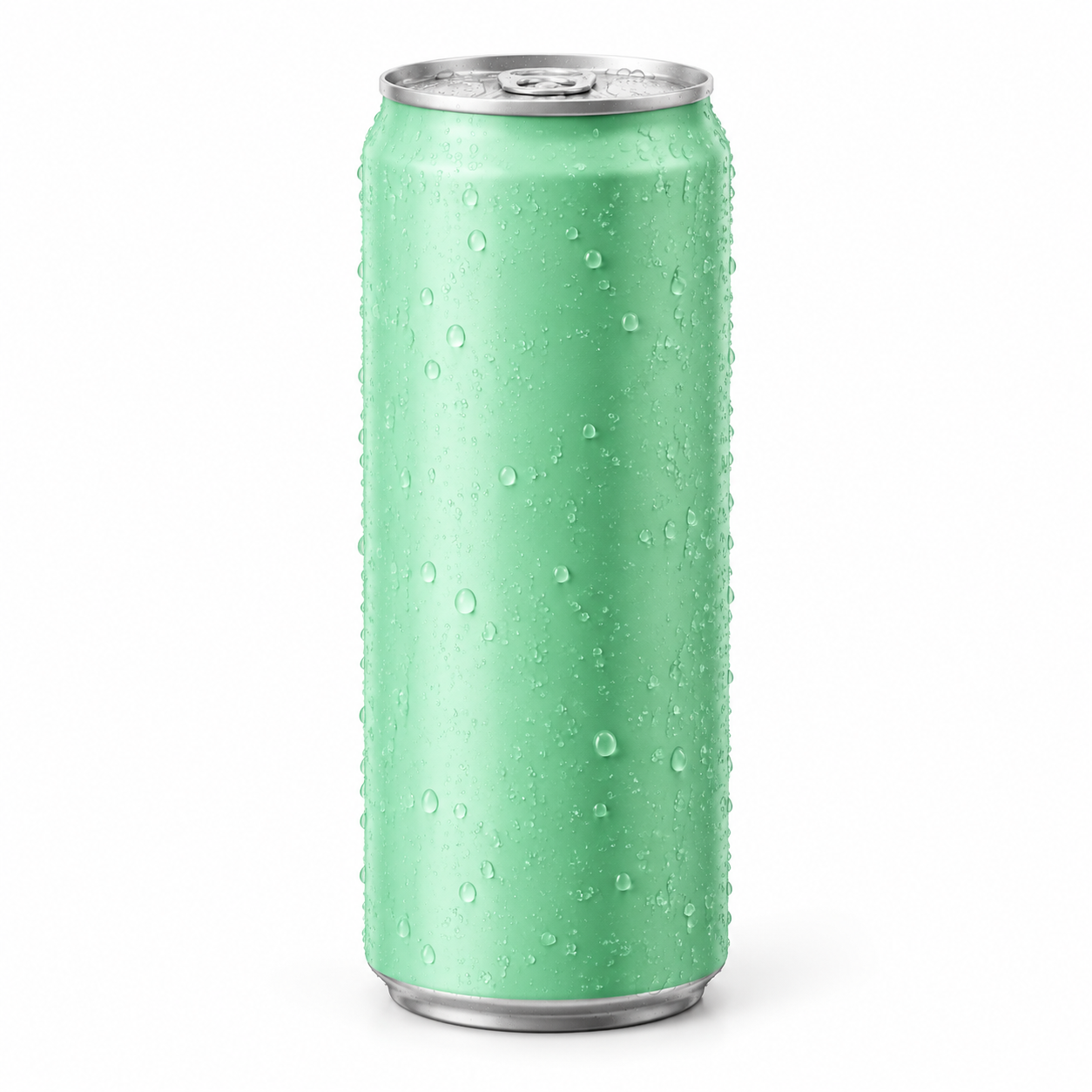 Reference 2: mint-green sparkling water can