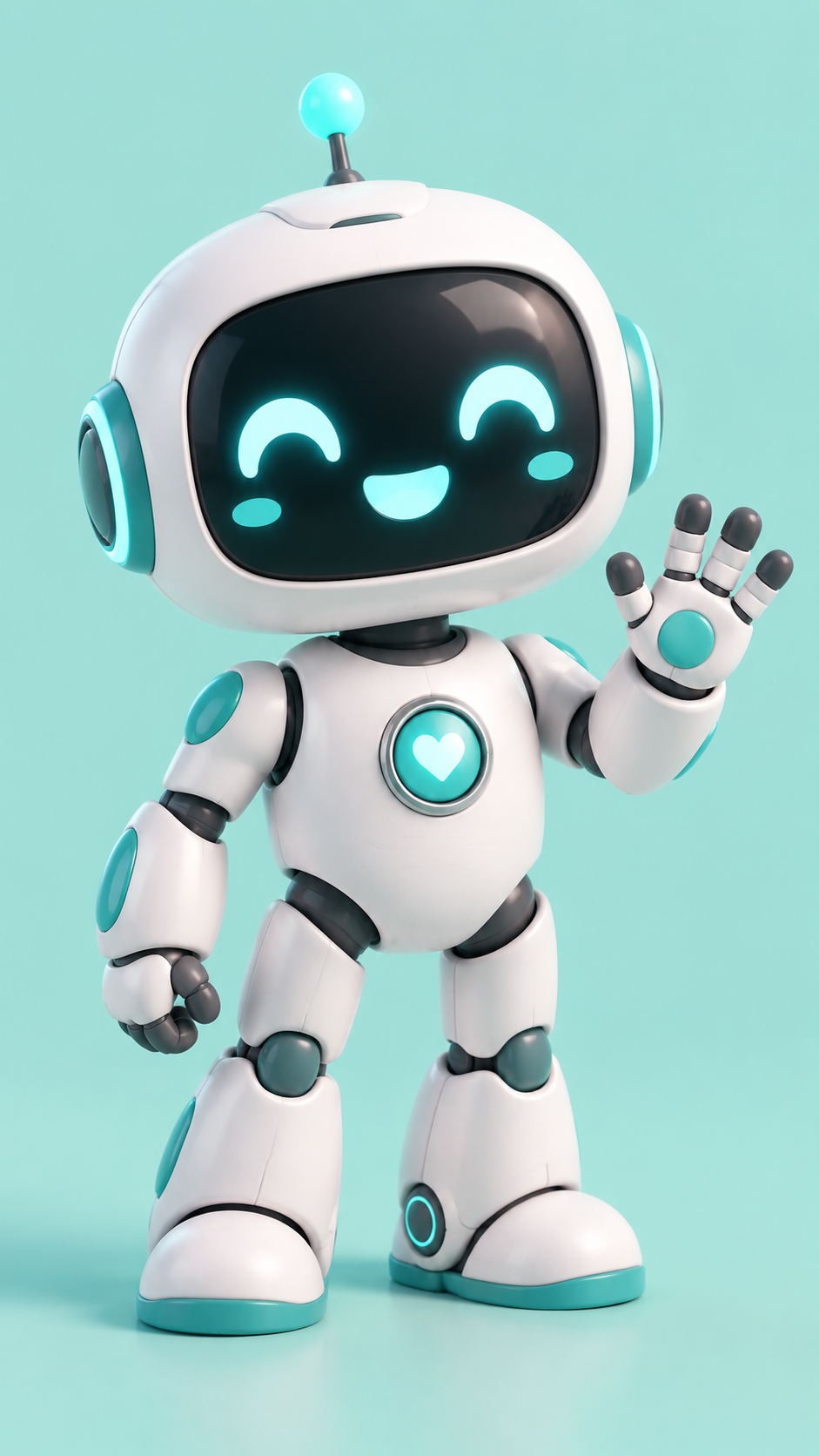 Robot mascot reference still