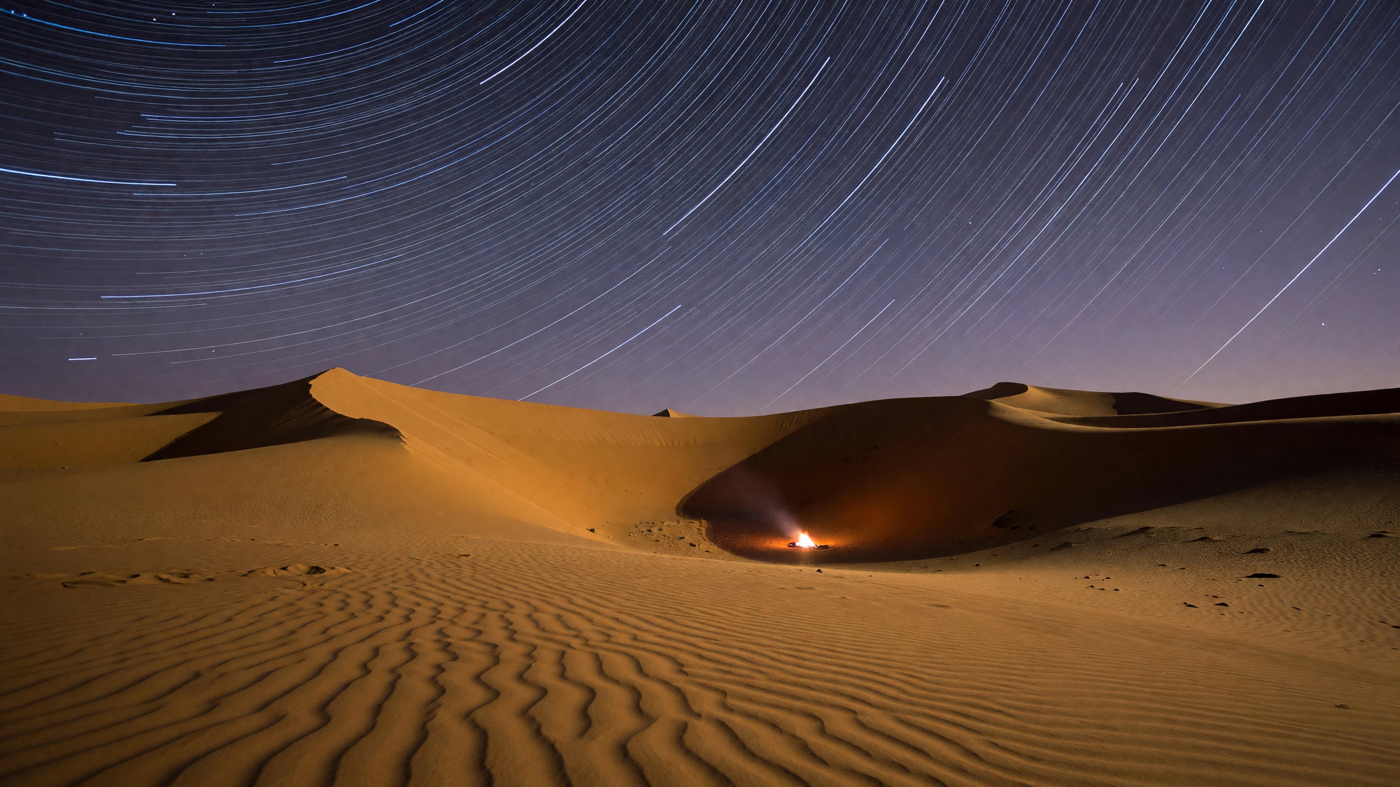 Sahara Star Trails