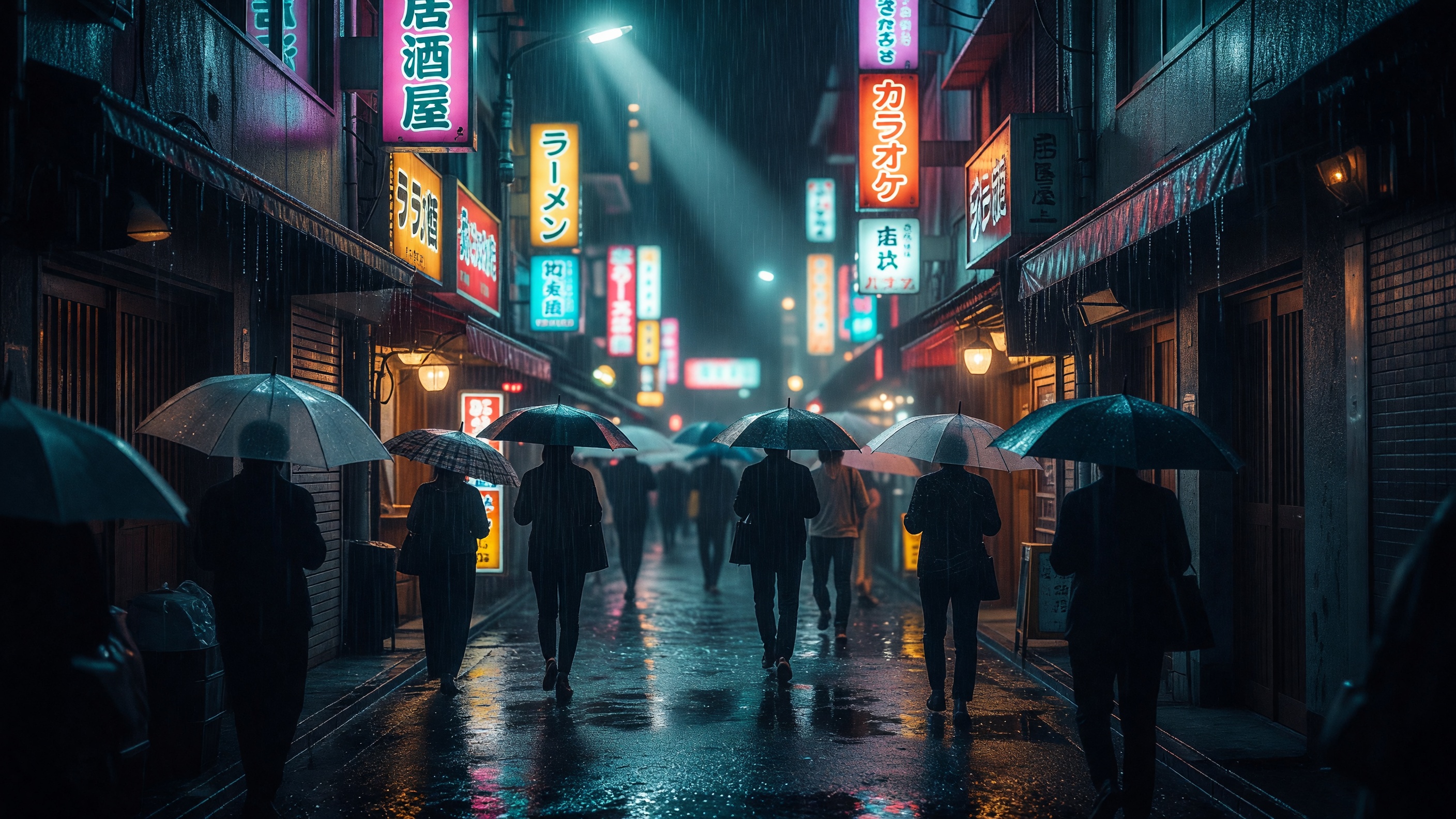 Neon Rain Alley