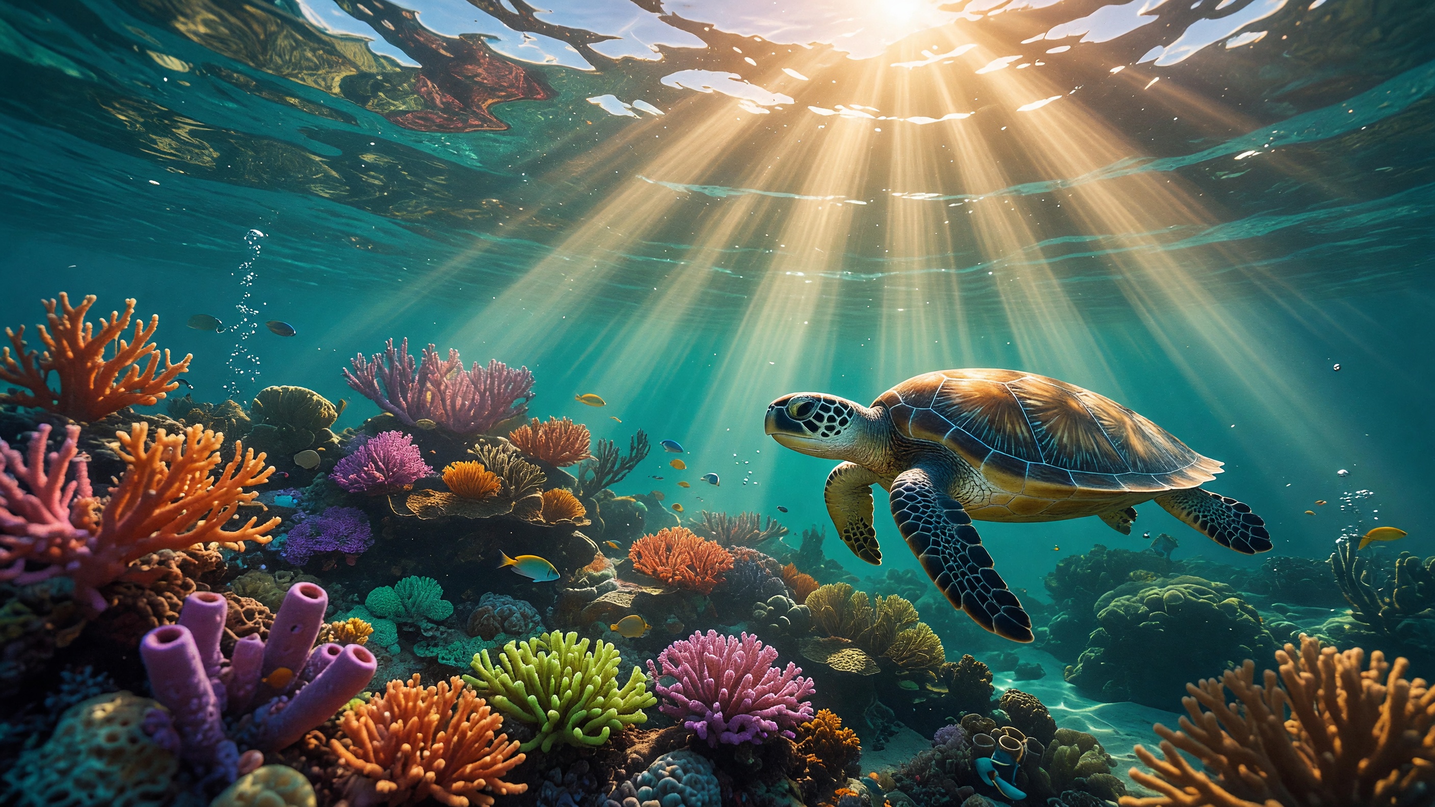 Reef Light Shafts
