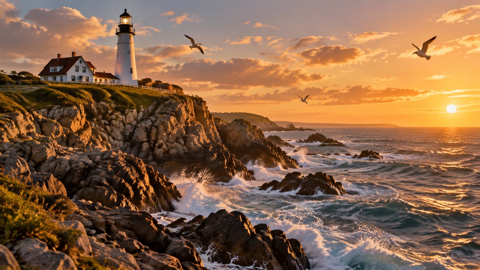 Input: lighthouse photo