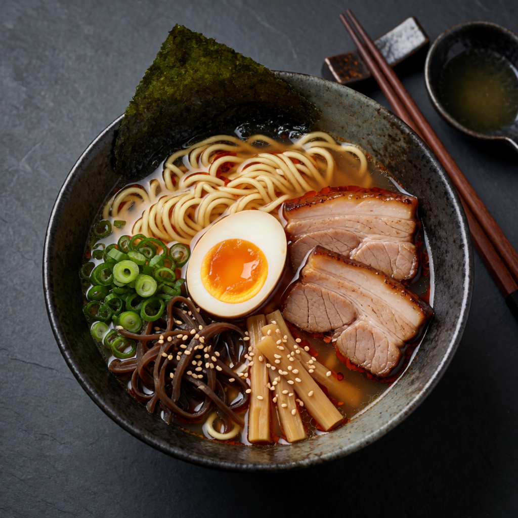 Ramen from above