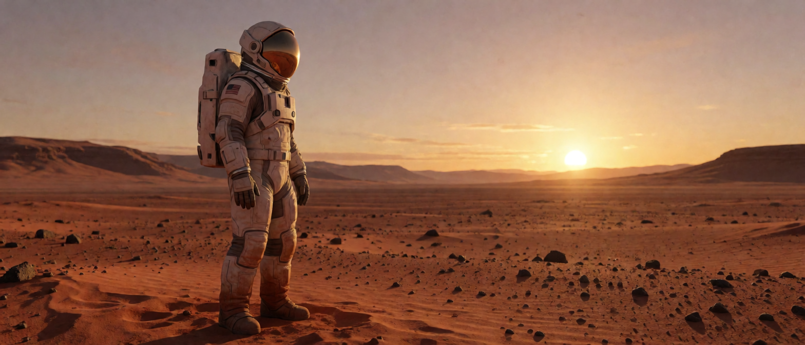 Astronaut on Mars