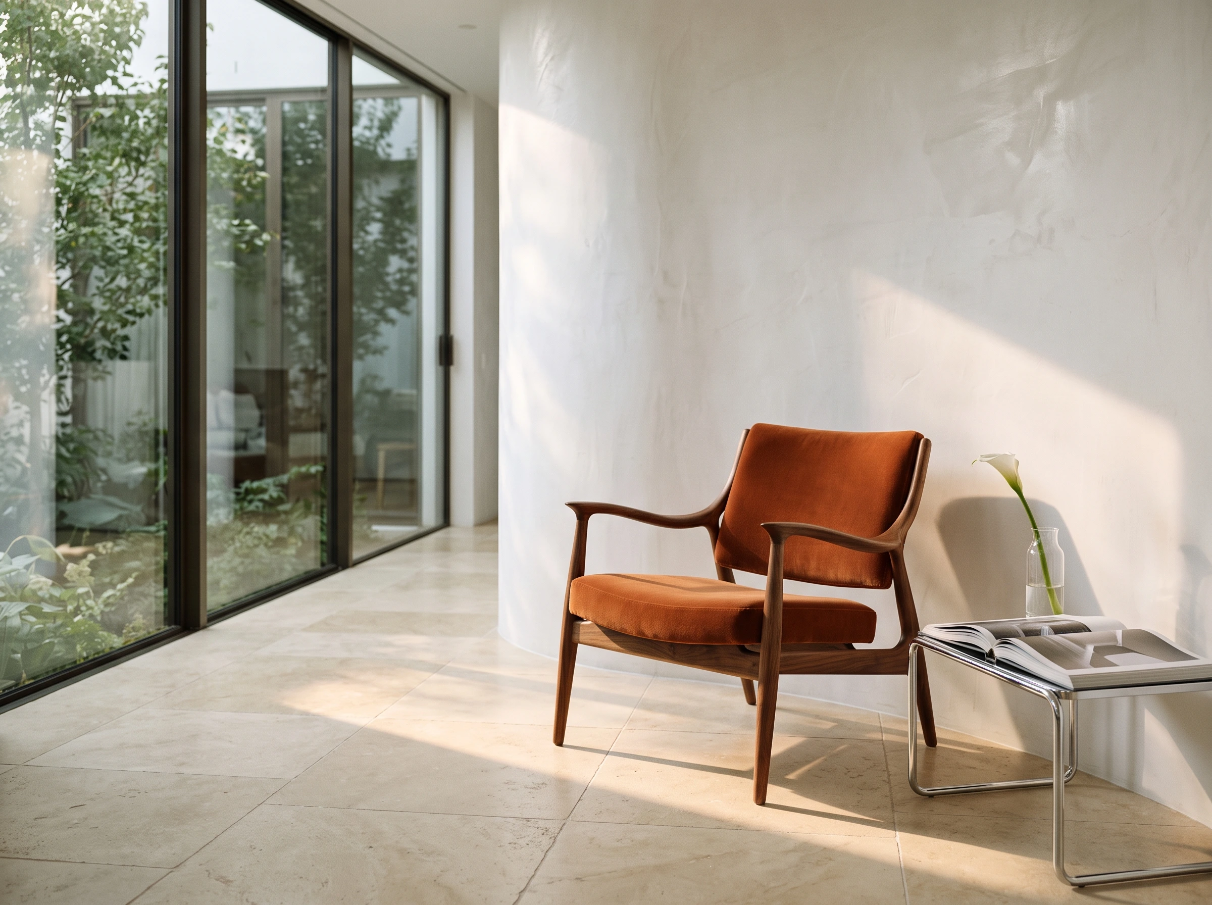 Furniture in afternoon light