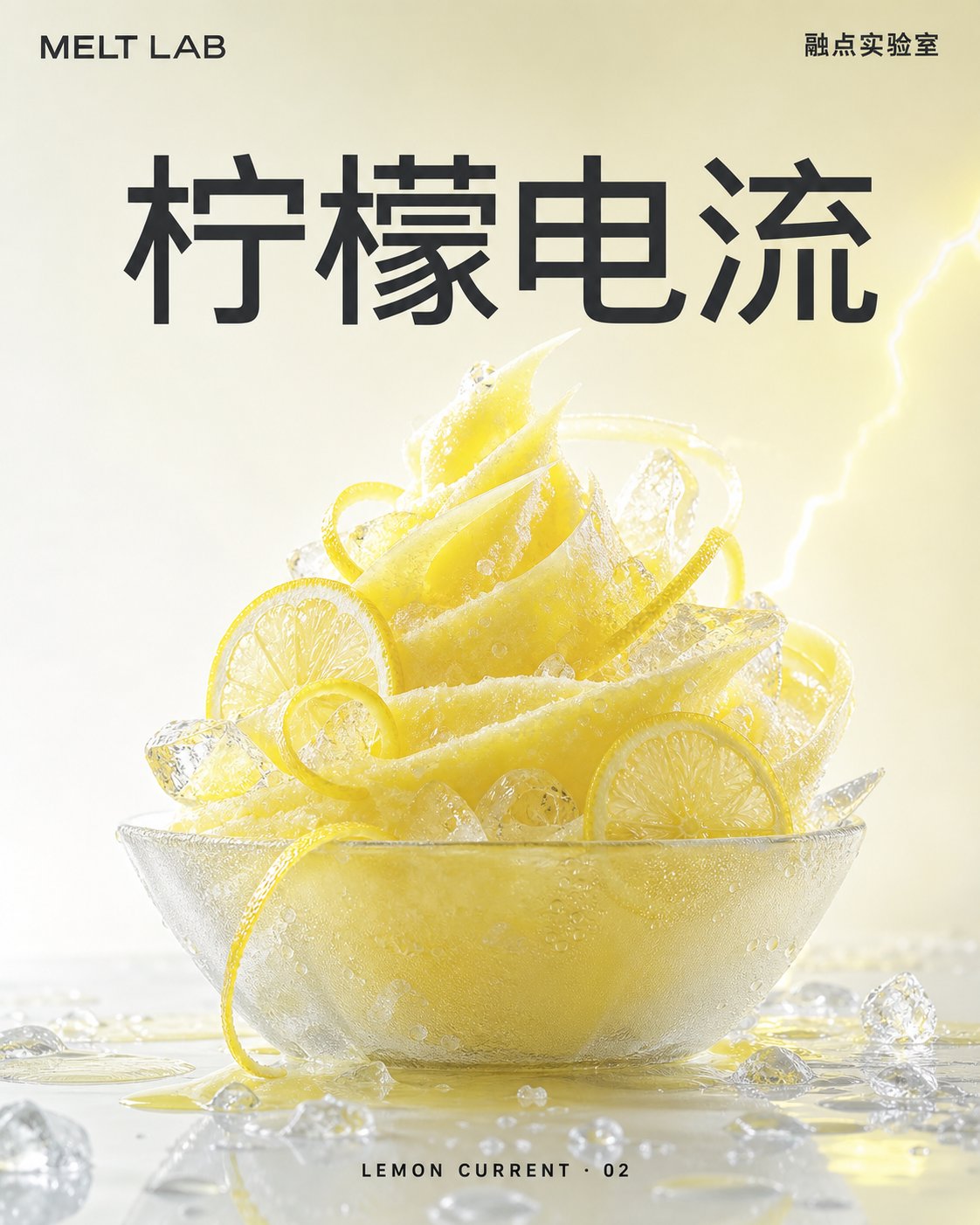 把盛夏味道做成冷感实验海报，作品 2