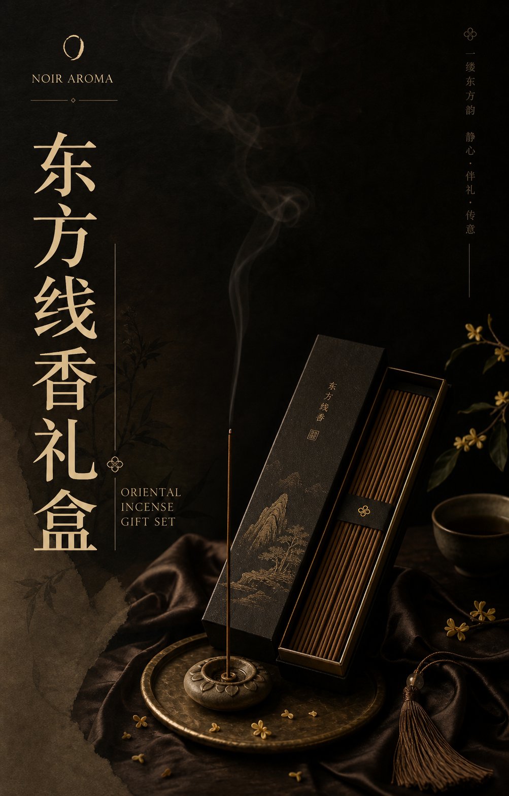 用暗调画面表现香氛层次,作品 3