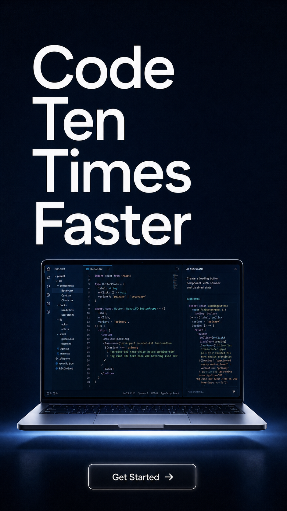 Vertical Billboard — AI Coding Assistant Launch