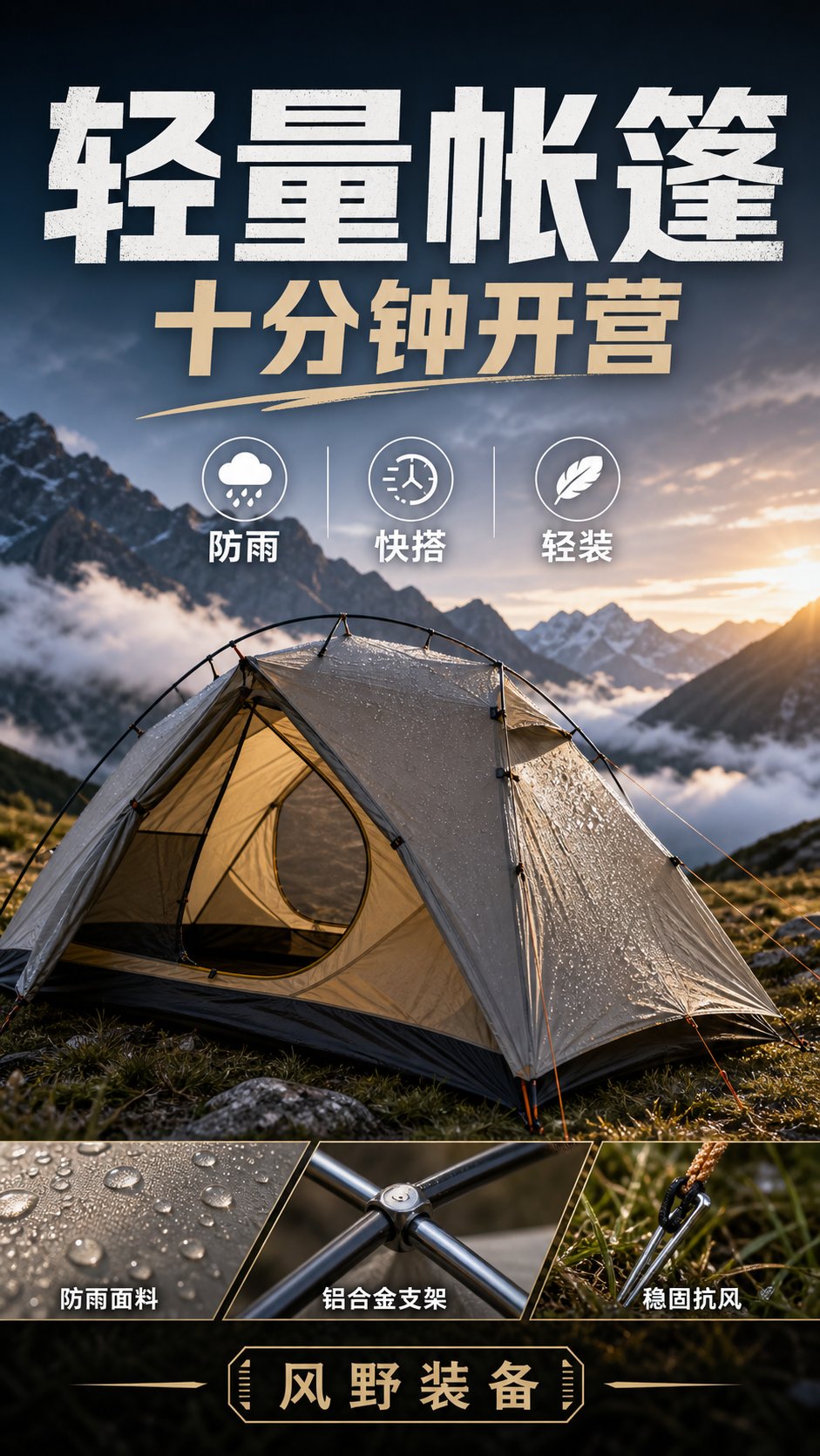让户外装备的功能一眼可见