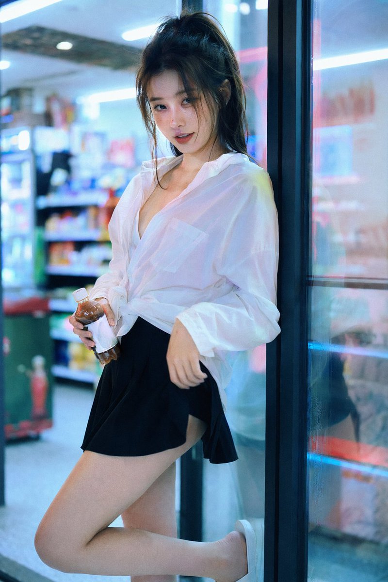 Convenience Store Neon Portrait, output 1