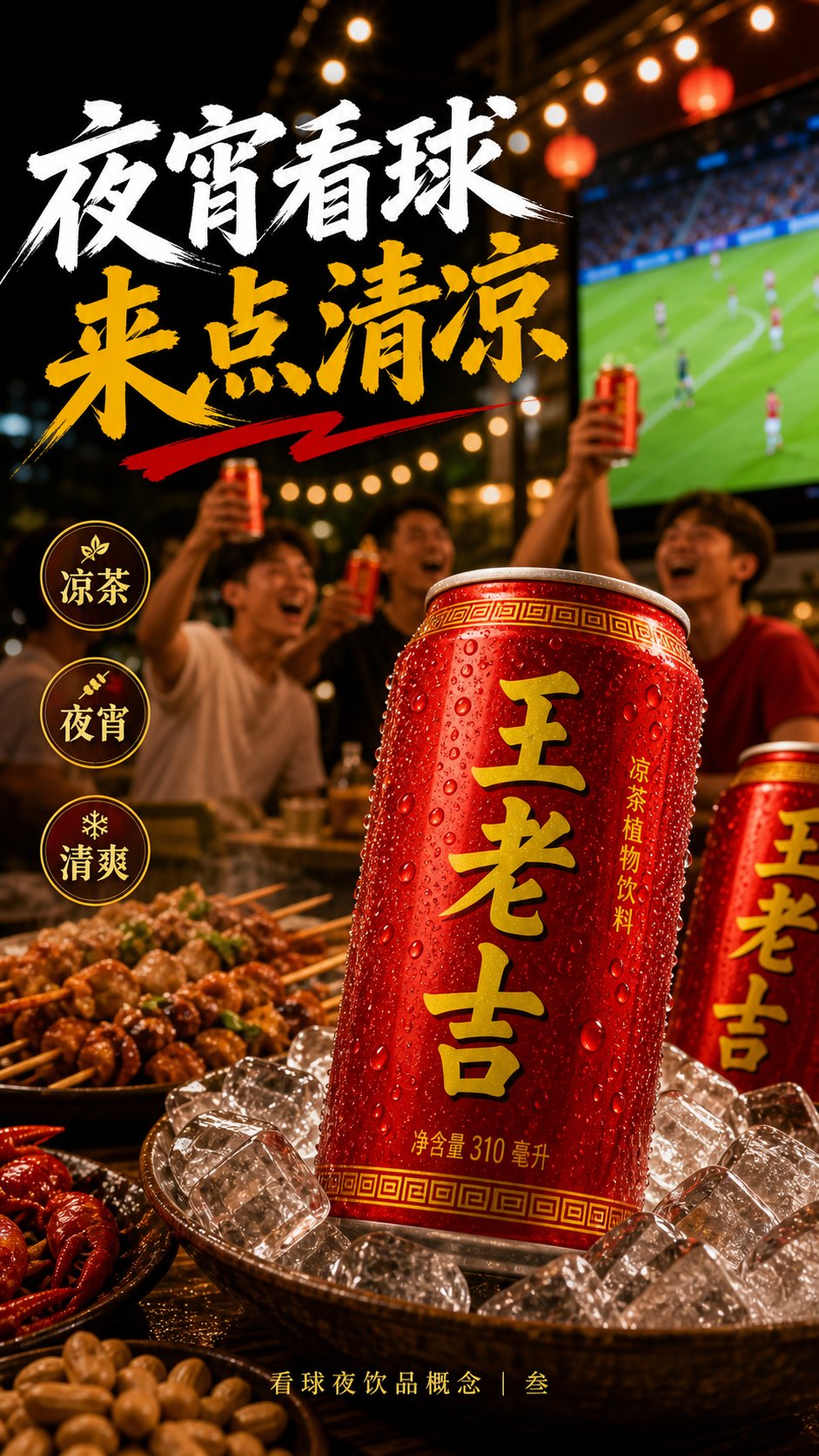 同一场景下比较三种饮品品牌,作品 3