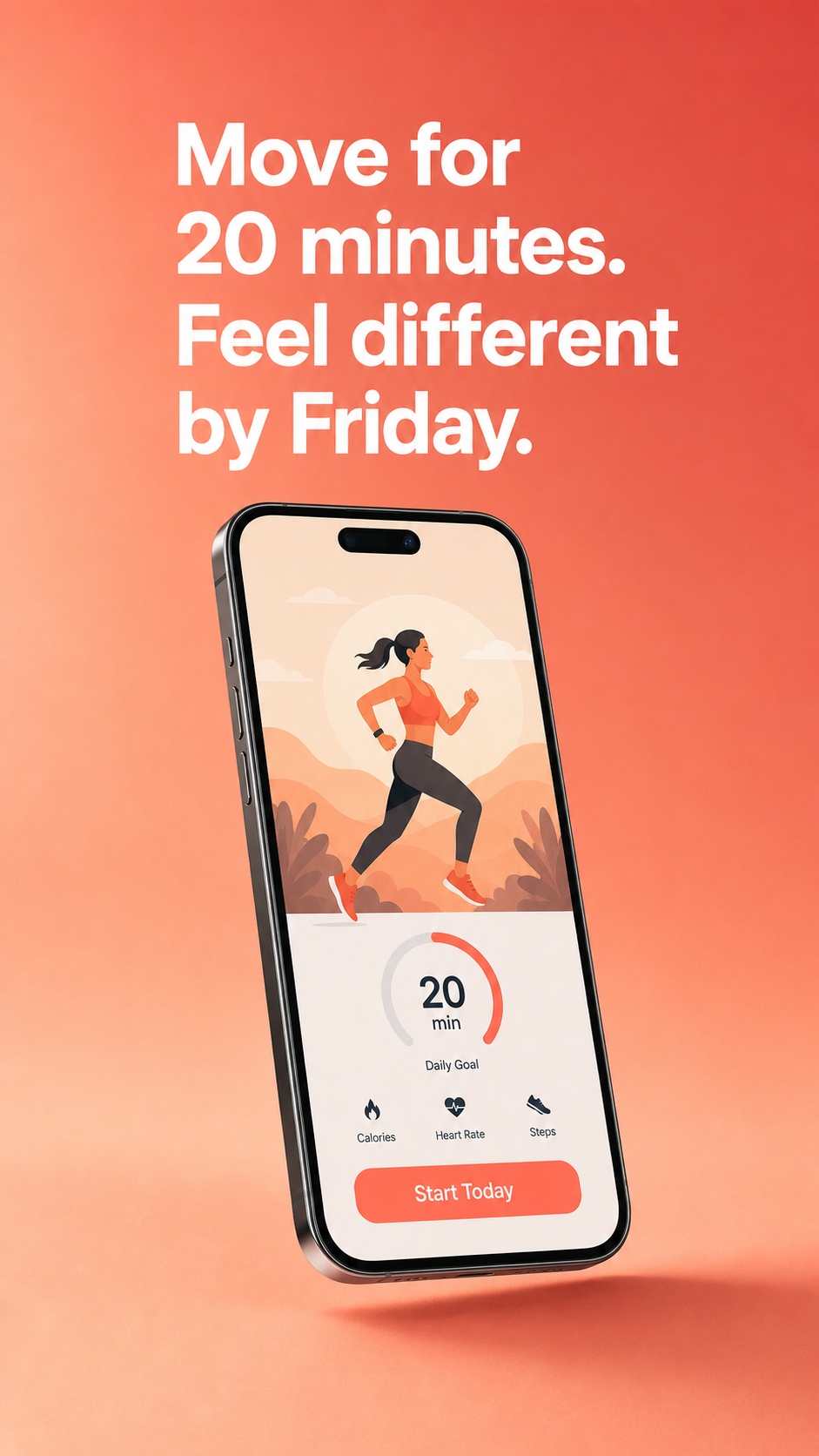 健身 App 引导故事广告