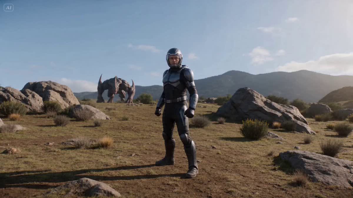 Cinematic Sci-Fi Fantasy Duel