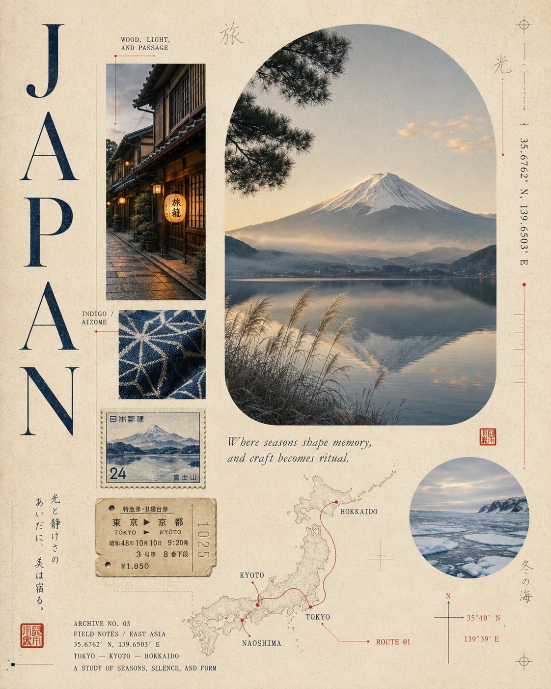 把旅途做成一张档案海报