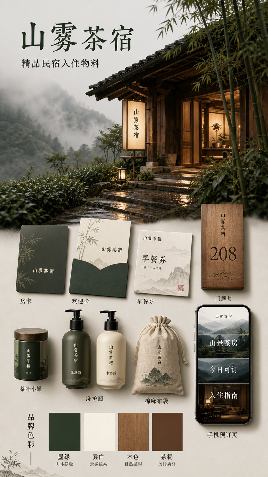 把民宿体验做成一套视觉系统