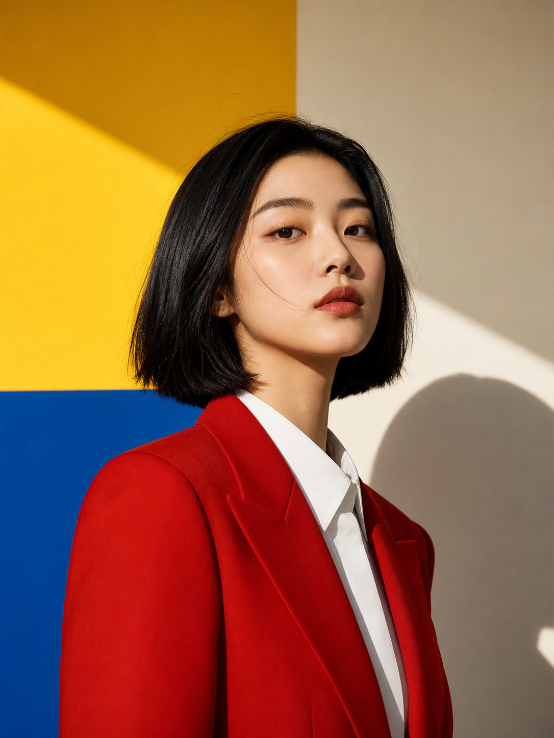 Editorial Female Portrait — Bauhaus Studio