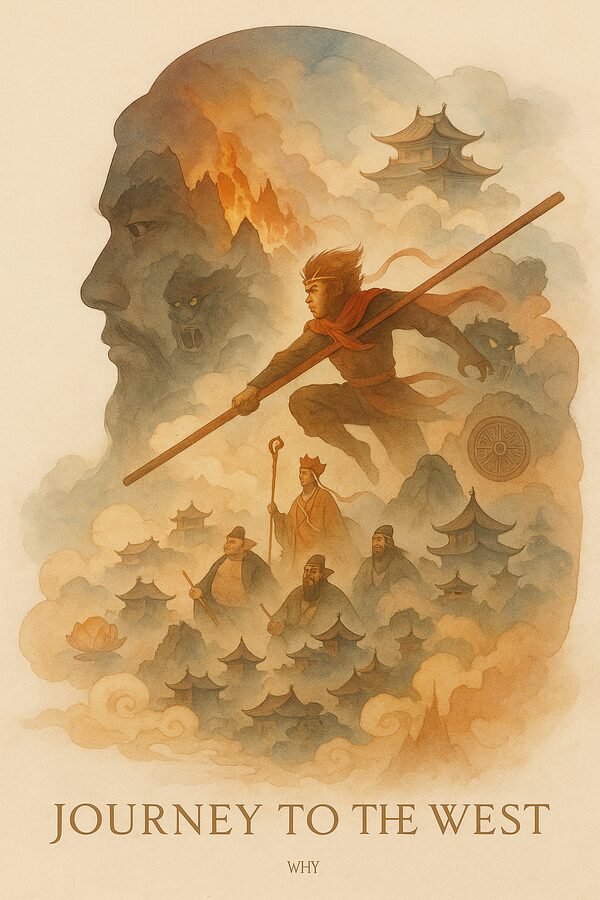 Journey to the West silhouette epic poster